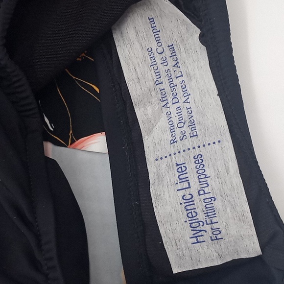 Swim Solutions Floral Park Tummy Control One-Piece‎ Swimdress Black 14 - Picture 11 of 14